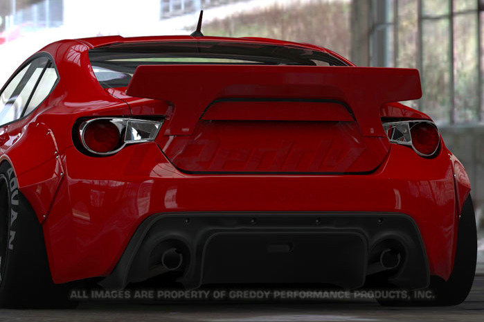 Greddy - 2013+ Subaru BRZ Greddy X Rocket Bunny 86 Aero Ver.2 Rear Duck Tail Wing Only