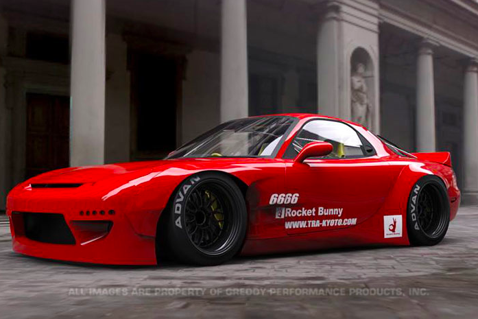 Greddy - 1993-1995 Mazda RX-7 GReddy Rocket Bunny Wide-body Aero Kit Ver. 2