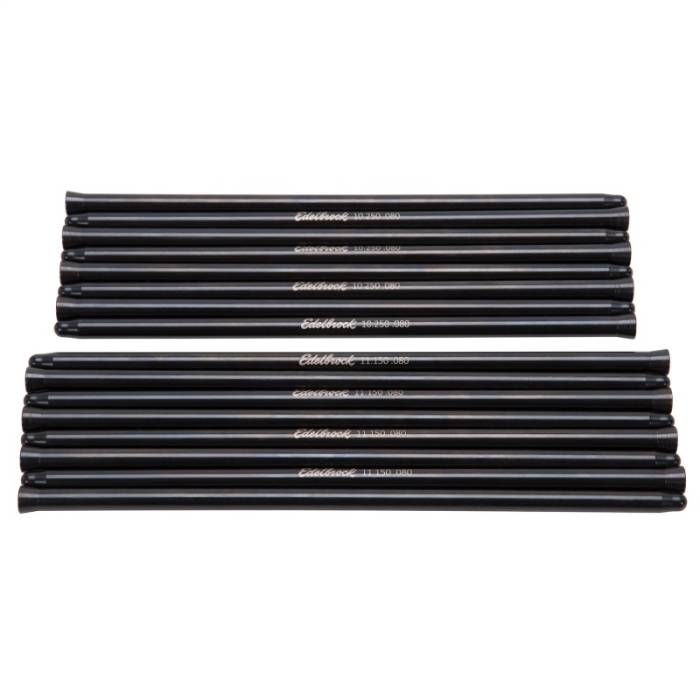 Edelbrock - Edelbrock Push Rod Set Hardened Steel Chrysler 426-572 Gen II Hemi 3/8In Od X 10 250In Long 9618