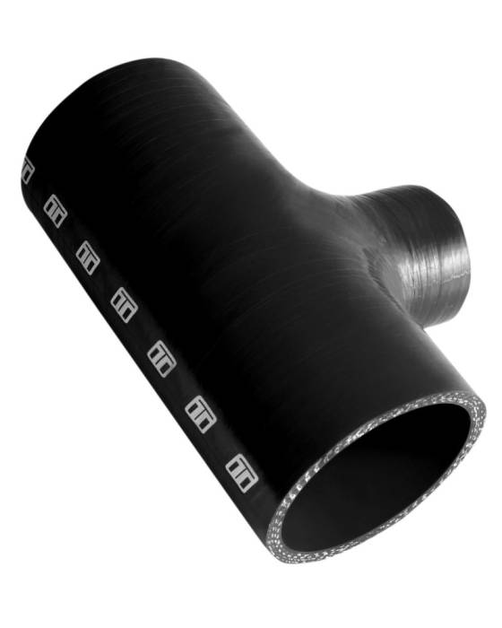 Turbosmart - Turbosmart Hose Tee 2.75in ID 1.5in Spout TS-HT275150-BK