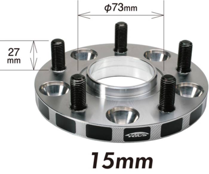 Project Kics - Project Kics 12X1.25 HUB56MM 5-114.3 Wide Tread Spacers - 15MM W5115W356