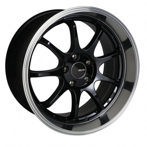 Enkei - Enkei Tuning Series Wheel Tenjin 17x8 5x114.3 - Black w/ Machined Lip