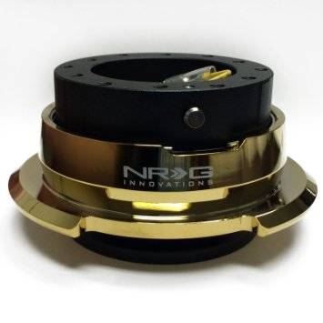 NRG Innovations - NRG Innovations Quick Release Gen 2.8 (Black Body w/ Diamond Cut Chrome Gold Ring)