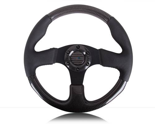 NRG Innovations - NRG Innovations 315mm Carbon Fiber Steering Wheel - Black Stitching