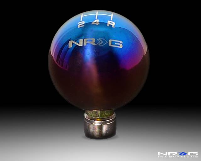 NRG Innovations - Honda/Acura NRG Innovations Ball Style Burnt Real Titanium 5 Speed Shift Knob - 49mm