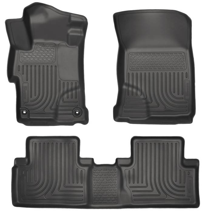 Husky Liners - 2014-2015 Honda Civic Si Sedan Husky Liners WeatherBeater Front and Rear Floor Liners - Black