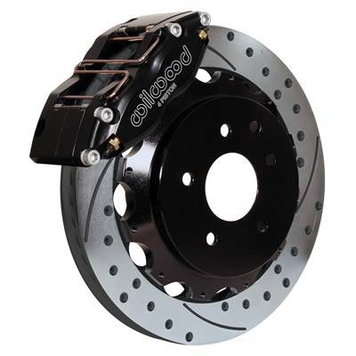 Wilwood - 2003-2005 Mitsubishi Evolution VIII Wilwood Dynapro Radial Rear Brake Kit (Platinum E/Slotted)