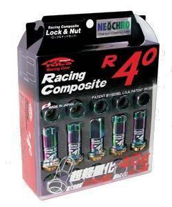 Project Kics - Project Kics R40 Lug Nuts 12X1.50 20pc - Neochrome