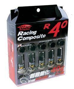 Project Kics - Project Kics R40 Lug Nuts 12X1.50 20pc - Black