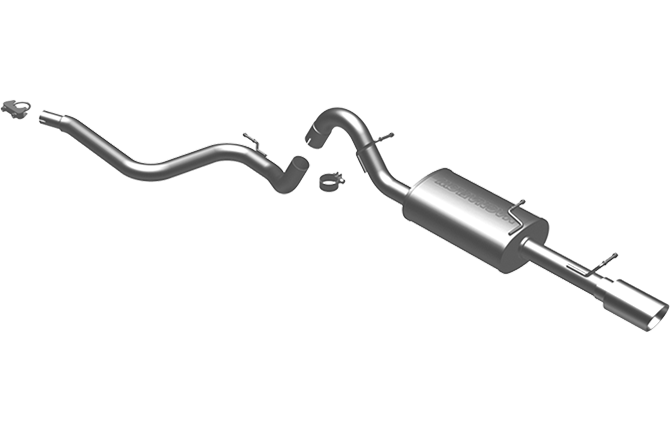 Magnaflow - 2007-2011 Toyota Yaris Sedan MagnaFlow Street Series Stainless Cat-Back Exhaust System