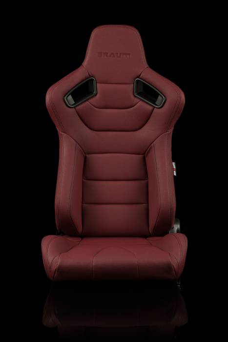 Braum - Braum Elite Series Racing Seats (Maroon and Black) ?? Pair