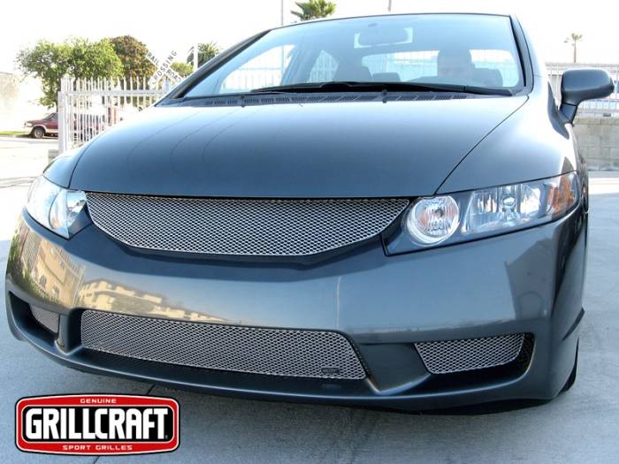 Grillcraft - 2009-2010 Honda Civic Sedan Grillcraft MX Series Upper Grille