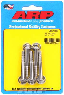 ARP - ARP Stainless Bolt Kit M6x1.00 45mm UHL