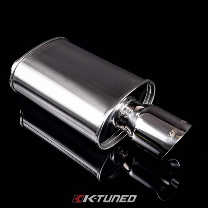 K-Tuned - K-Tuned Universal 2.5" Short Muffler, Polished