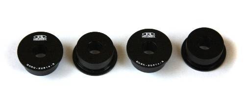 Blox - 2000-2010 Honda S2000 Blox Racing Steering Rack Rigid Bushing Kit, Black