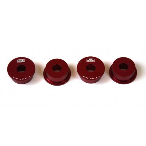 Blox - 2000-2010 Honda S2000 Blox Racing Steering Rack Rigid Bushing Kit, Red