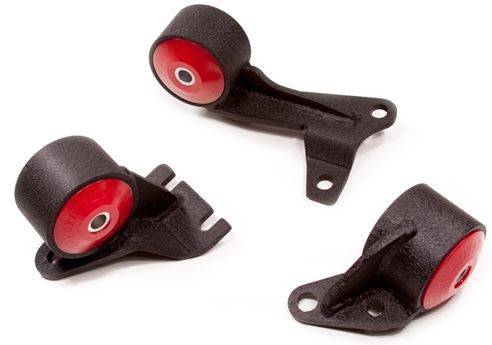 Innovative Mounts - 1988-1991 Honda Civic Wagon 4wd Innovative Replacement Mount Kit, Steel (D-Series/4WD/Cable)- 60A RED (Black)