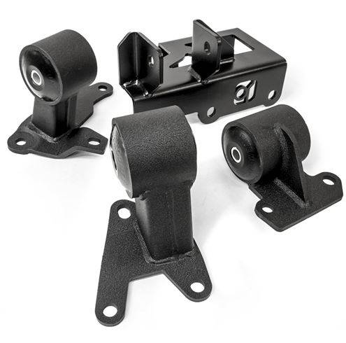 Innovative Mounts - 1992-1995 Honda Civic Innovative Conversion Engine Mount Kit, Steel, black, 85A GRY, Bushing