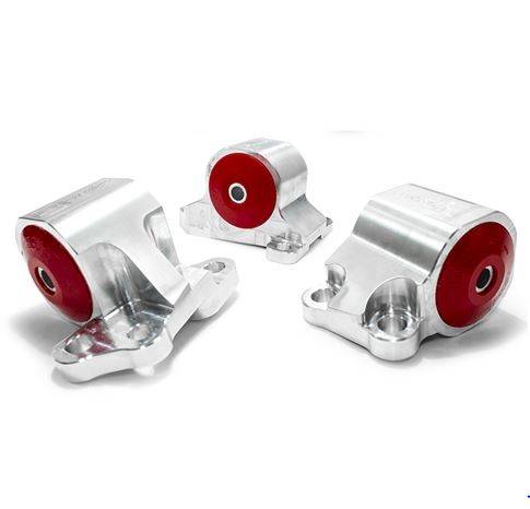 Innovative Mounts - 1994-2001 Acura Integra Innovative Replacement Billet Engine Mount Kit (B/D-Series/Man/Hydro) - 60A RED