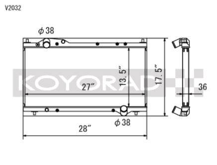 Koyo - 1991-2005 Acura NSX 3.0/3.2L Koyo All Aluminum Radiator