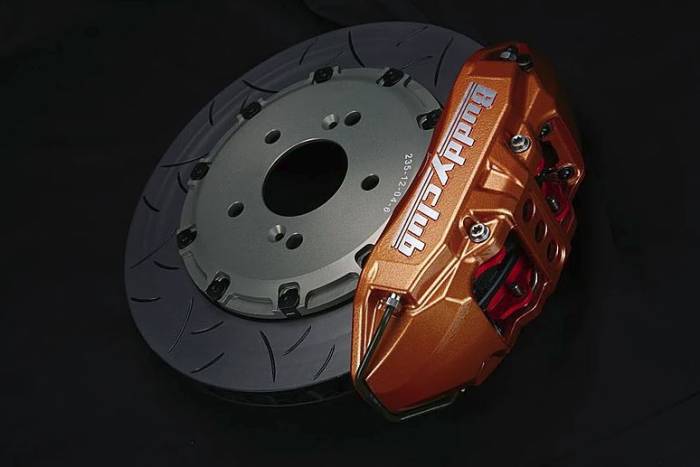 Buddy Club - Buddy Club Racing Spec 6pot Brake Caliper, Imola Orange, Forward