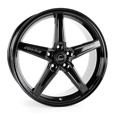 Cosmis - Cosmis Racing R5 Black Wheel 18x8.5 +40mm Offset 5x108