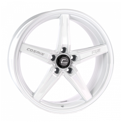 Cosmis - Cosmis Racing R5 White Wheel 18x8.5 +40mm Offset 5x108