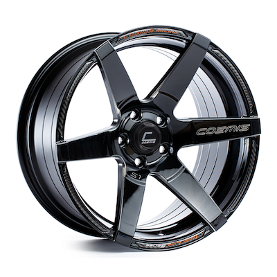 Cosmis - Cosmis Racing S1 Black w/ Milled Spokes 18x10.5 +5mm 5x114.3 Wheel