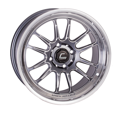 Cosmis - Cosmis Racing XT-206R Gun Metal w/ Polished Lip Wheel 15x8 +30mm 4x100