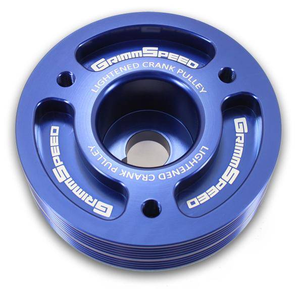 GrimmSpeed - 2011-2014 Subaru WRX and STI GrimmSpeed Lightweight Crank Pulley - Blue