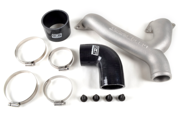 GrimmSpeed - 2002-2007 Subaru WRX and STI GrimmSpeed Top Mount Intercooler Aluminum Y-Pipe Kit - Black