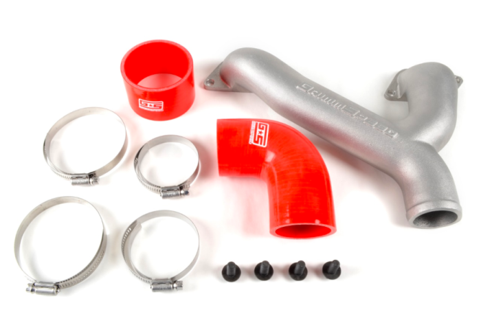 GrimmSpeed - 2002-2007 Subaru WRX and STI GrimmSpeed Top Mount Intercooler Aluminum Y-Pipe Kit - Red