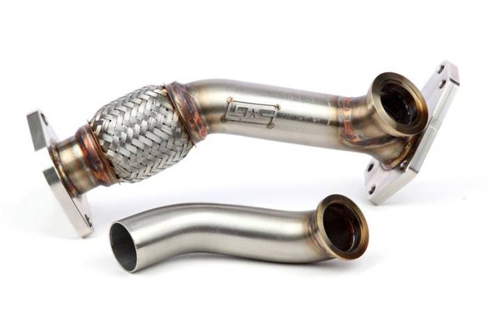 GrimmSpeed - 2004-2008 Subaru Forester XT GrimmSpeed External Wastegate Up Pipe w/ Dump Tube 38/40mm V-Band