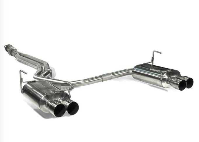 Perrin - 2015+ Subaru WRX and STI Perrin Dual Tube Cat-Back Exhaust w/ Quad Straight Cut Tips