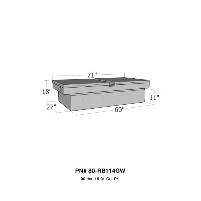 Westin - Truck Tool Box 80-RB114GW