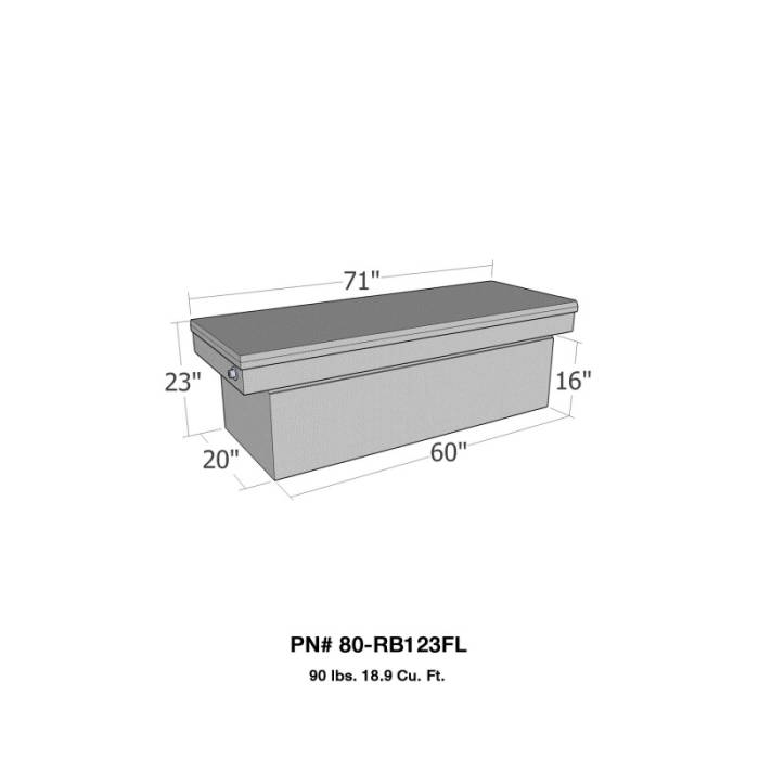 Westin - Truck Tool Box 80-RB123FL