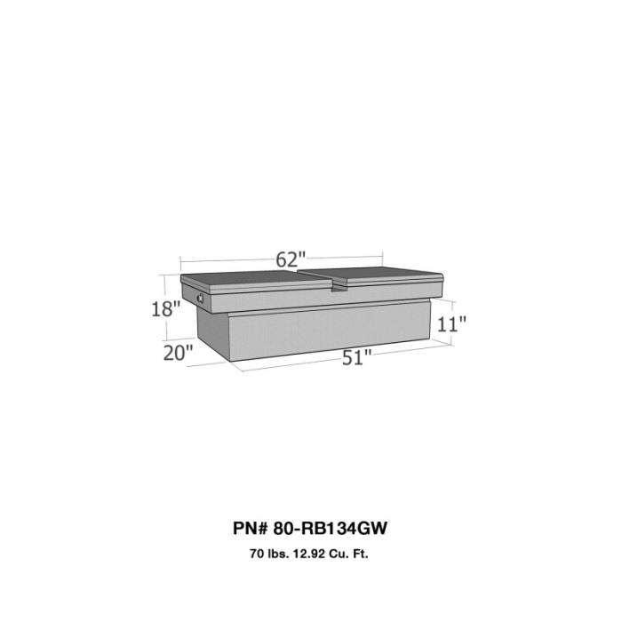 Westin - Truck Tool Box 80-RB134GW