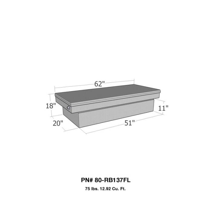 Westin - Truck Tool Box 80-RB137FL