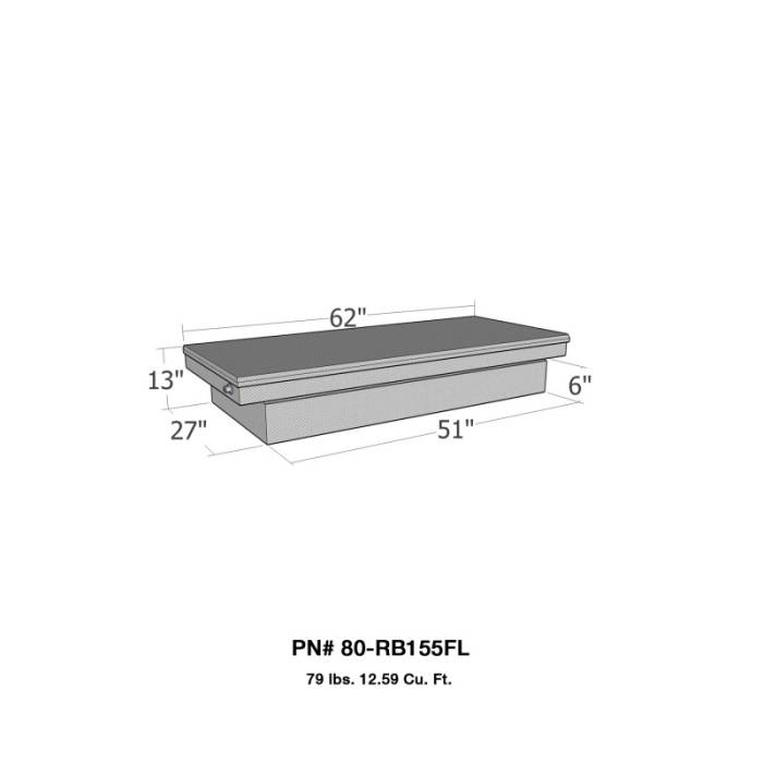 Westin - Truck Tool Box 80-RB155FL