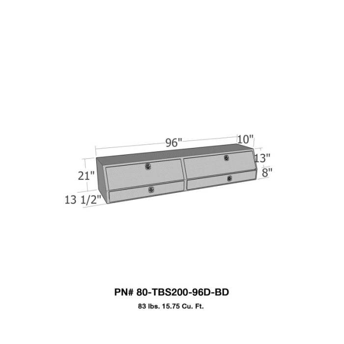 Westin - Truck Tool Box 80-TBS200-96D-BD