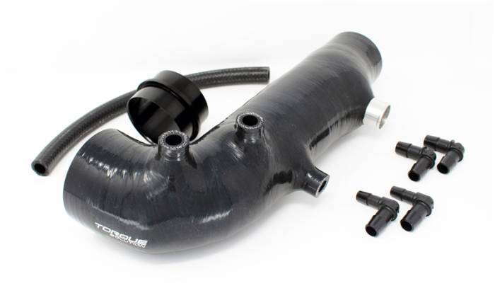 Torque Solution - Torque Solution Turbo Inlet Hose Black: 02-07 Subaru WRX / 04-18 STI / 05-09 Legacy GT / 04-13 FTX TS-SU-463BK