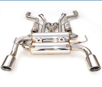 Invidia - 2003-2006 IINFINITI G35 COUPE INVIDIA GEMINI EXHAUST (ROLLED STAINLESS STEEL TIPS)