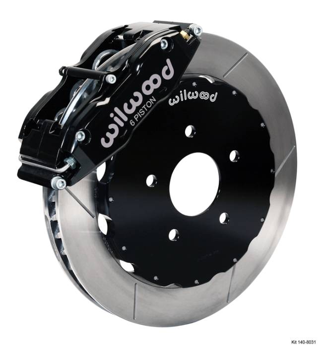 Wilwood - 2003-2007 Infiniti G35 Wilwood Superlite 6R Front Big Brake Kit, 13" (Black/Slotted)