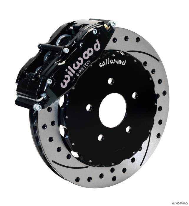 Wilwood - 2003-2007 Infiniti G35 Wilwood Superlite 6R Front Big Brake Kit, 13" (Black/Drilled)