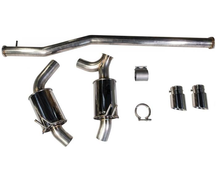 MAPerformance - 2008-2015 Mitsubishi Evo X MAPerformance Dual Exit Cat-Back - Polished Tips