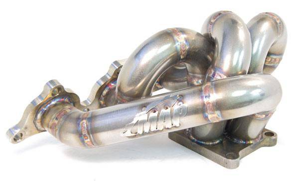 MAPerformance - 2003-2006 Mitsubishi Evo 8/9 MAPerformance Tubular Exhaust Manifold - Black Ceramic