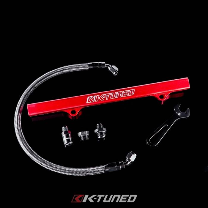 K-Tuned - 2006-2011 Honda Civic Si and 2012-2015 Honda Civic K-Tuned Fuel Rail Kit - Side Feed Fuel Line with Blue Rail