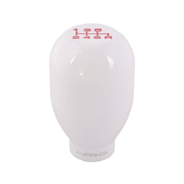 NRG Innovations - NRG Innovations Shift Knob 42mm - 6 Speed - White - Heavy Weight - Universal fit