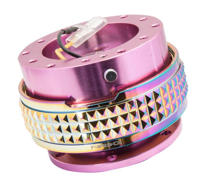 NRG Innovations - NRG Innovations Quick Release Kit - Pink Body / Neochrome Pyramid Ring