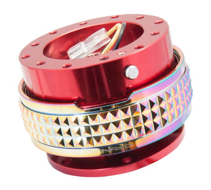 NRG Innovations - NRG Innovations Quick Release Kit - Red Body / Neochrome Pyramid Ring